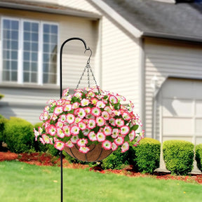 Silk Flowers Hanging Basket Indoor Outdoor Decor