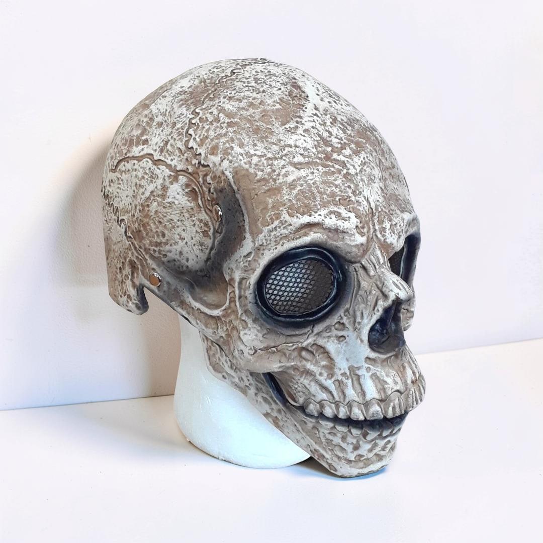 Máscara de Caveira para Fantasia de Halloween com Mandíbula Móvel Acessório de Cosplay