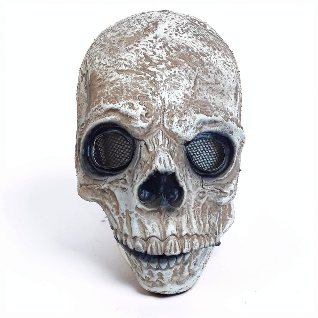 Máscara de Caveira para Fantasia de Halloween com Mandíbula Móvel Acessório de Cosplay