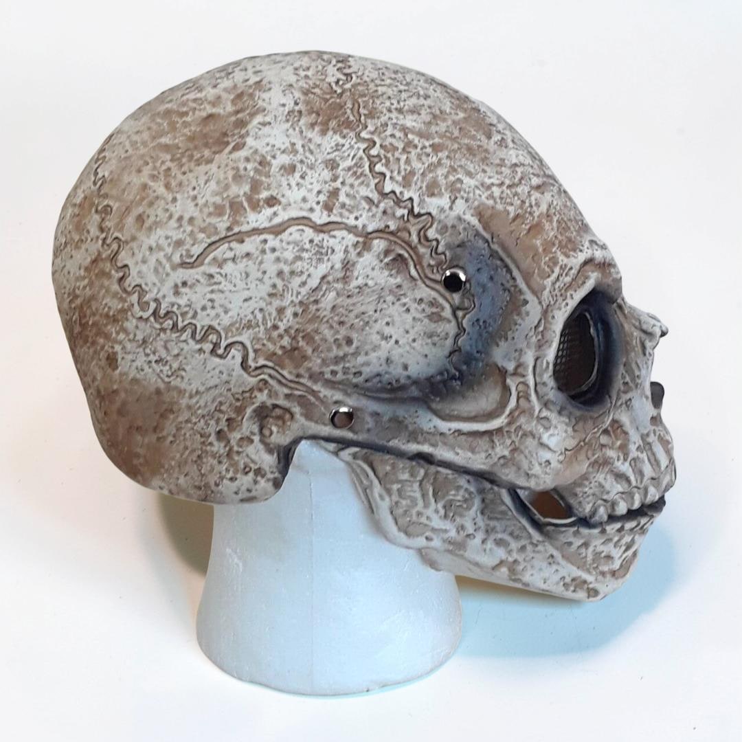 Máscara de Caveira para Fantasia de Halloween com Mandíbula Móvel Acessório de Cosplay