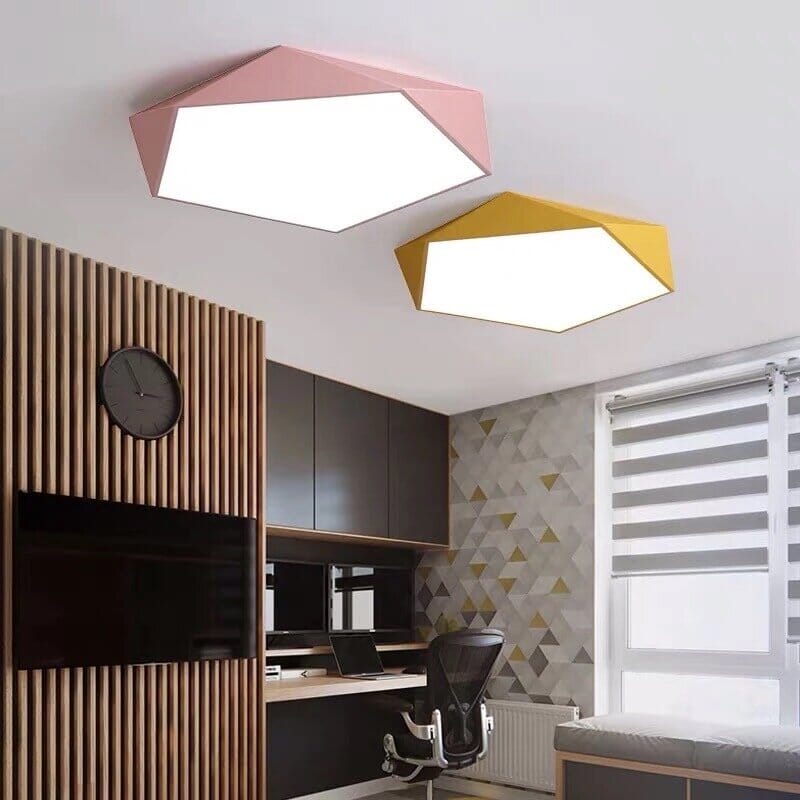 Luminária de Teto Skydor | Design Geométrico LED Moderno