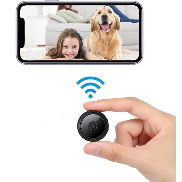 Câmera Magnética Sem Fio Compacta com Transmissão de Áudio e Vídeo em Tempo Real