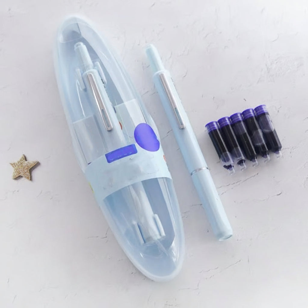 Caneta-tinteiro retrátil ergonômica de escrita suave para uso em escritório