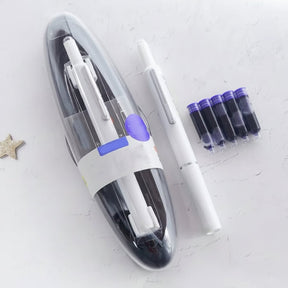 Caneta-tinteiro retrátil ergonômica de escrita suave para uso em escritório