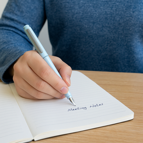 Caneta-tinteiro retrátil ergonômica de escrita suave para uso em escritório