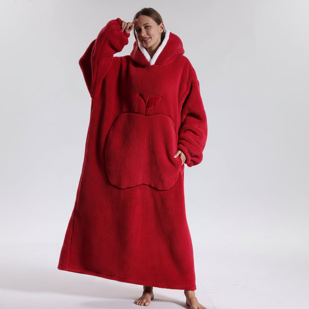 Cobertor Vestível com Capuz Snuggie Manta Aconchegante de Inverno com Capuz