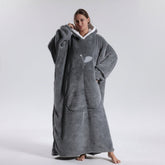 Cobertor Vestível com Capuz Snuggie Manta Aconchegante de Inverno com Capuz