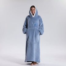 Cobertor Vestível com Capuz Snuggie Manta Aconchegante de Inverno com Capuz