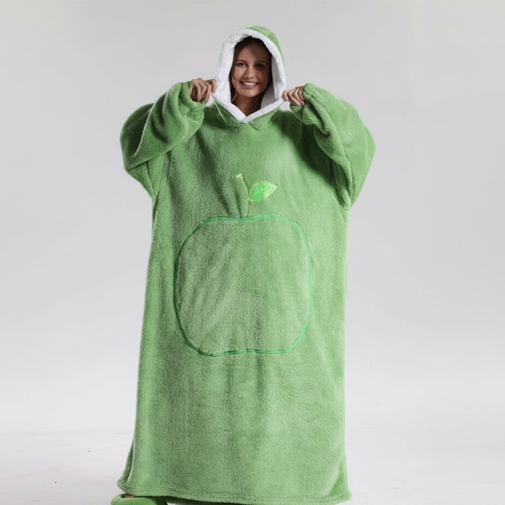 Cobertor Vestível com Capuz Snuggie Manta Aconchegante de Inverno com Capuz