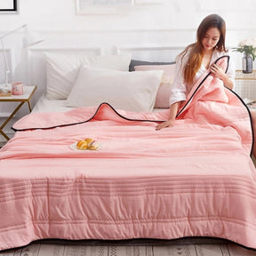 Soft Summer Cooling Blanket Gentle Skin Bed Blanket Hot Sleepers