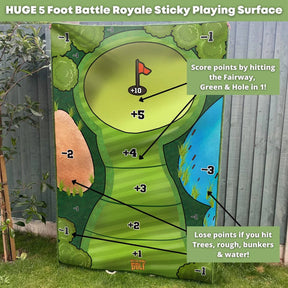 Jogo de Golfe com Velcro - Conjunto de Mini Golfe Casual, Adereço Auxiliar de Prática para Melhorar Habilidades de Golfe Adequado para Interior e Exterior