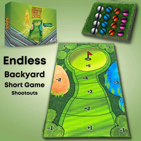 Jogo de Golfe com Velcro - Conjunto de Mini Golfe Casual, Adereço Auxiliar de Prática para Melhorar Habilidades de Golfe Adequado para Interior e Exterior