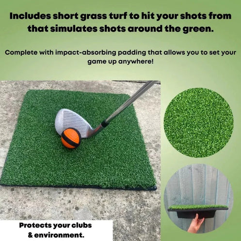 Jogo de Golfe com Velcro - Conjunto de Mini Golfe Casual, Adereço Auxiliar de Prática para Melhorar Habilidades de Golfe Adequado para Interior e Exterior