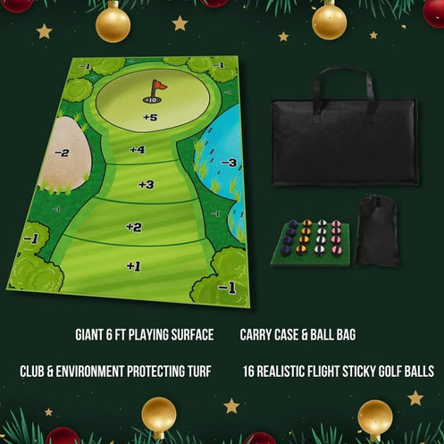 Jogo de Golfe com Velcro - Conjunto de Mini Golfe Casual, Adereço Auxiliar de Prática para Melhorar Habilidades de Golfe Adequado para Interior e Exterior