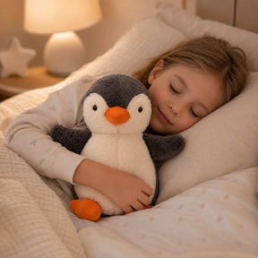 Brinquedo de Pelúcia Pinguim Anti-estresse Macio
