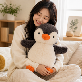 Brinquedo de Pelúcia Pinguim Anti-estresse Macio