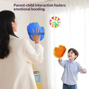 Suction Cup Balls Catch Gloves Interactive Toy