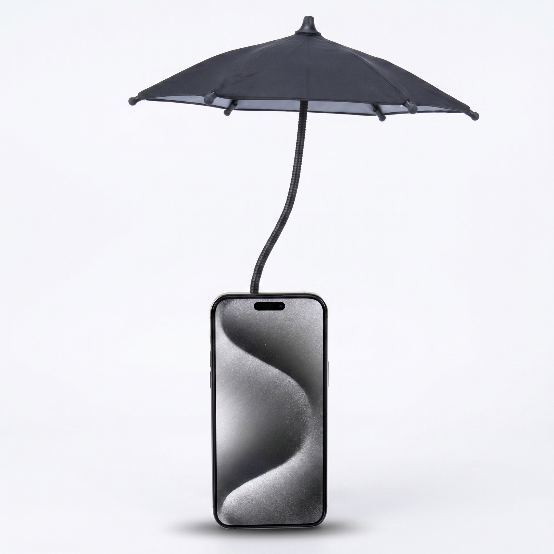 Sun Protection Phone Umbrella Adjustable Gooseneck
