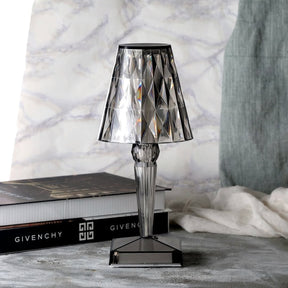 Table Lamp Crystal Rechargeable Touch Dimmable LED Light