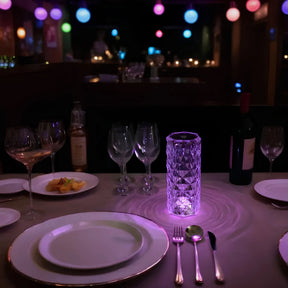 Luminária de Mesa com Controle Touch Moderna Regulável Recarregável Luz de Ambiente
