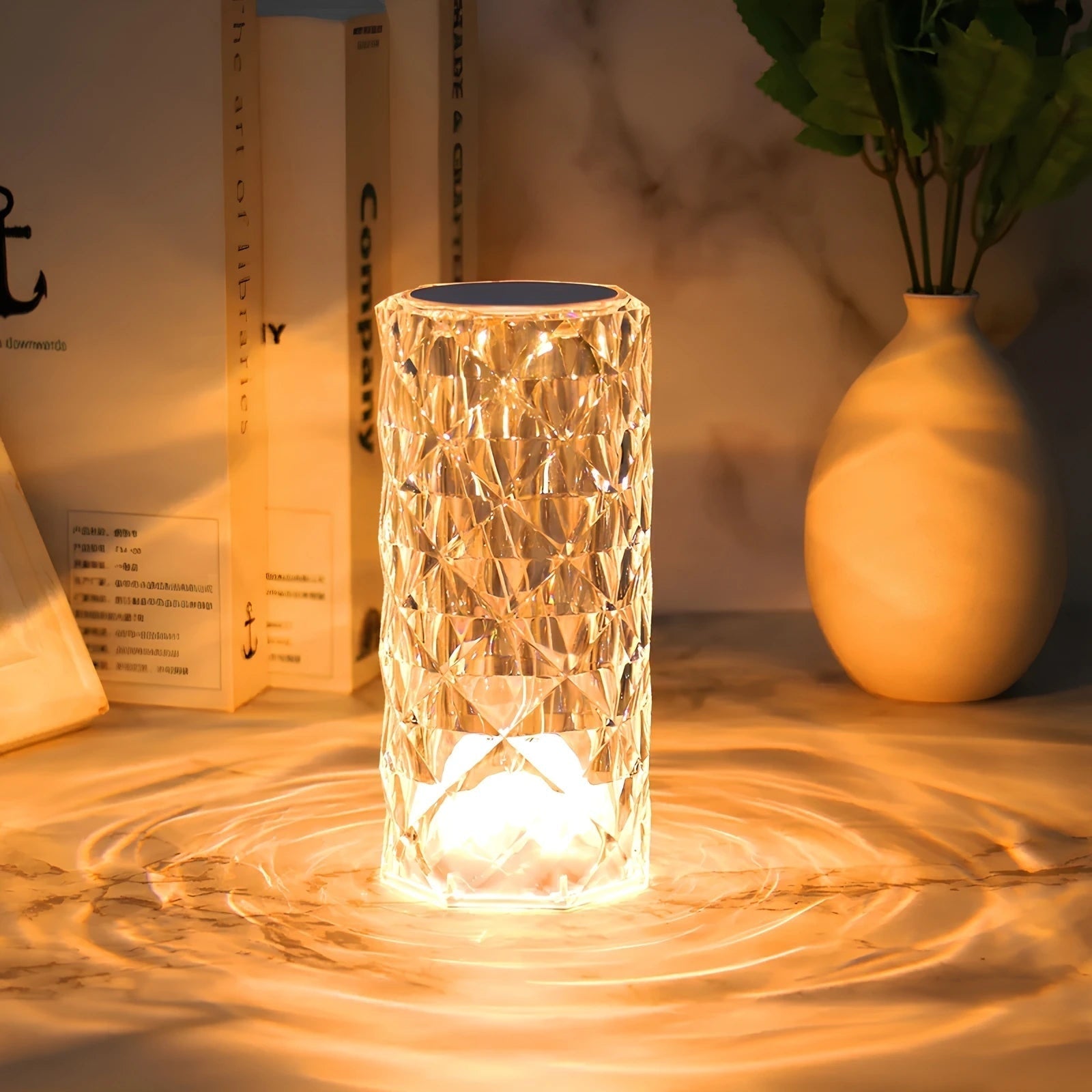 Luminária de Mesa com Controle Touch Moderna Regulável Recarregável Luz de Ambiente