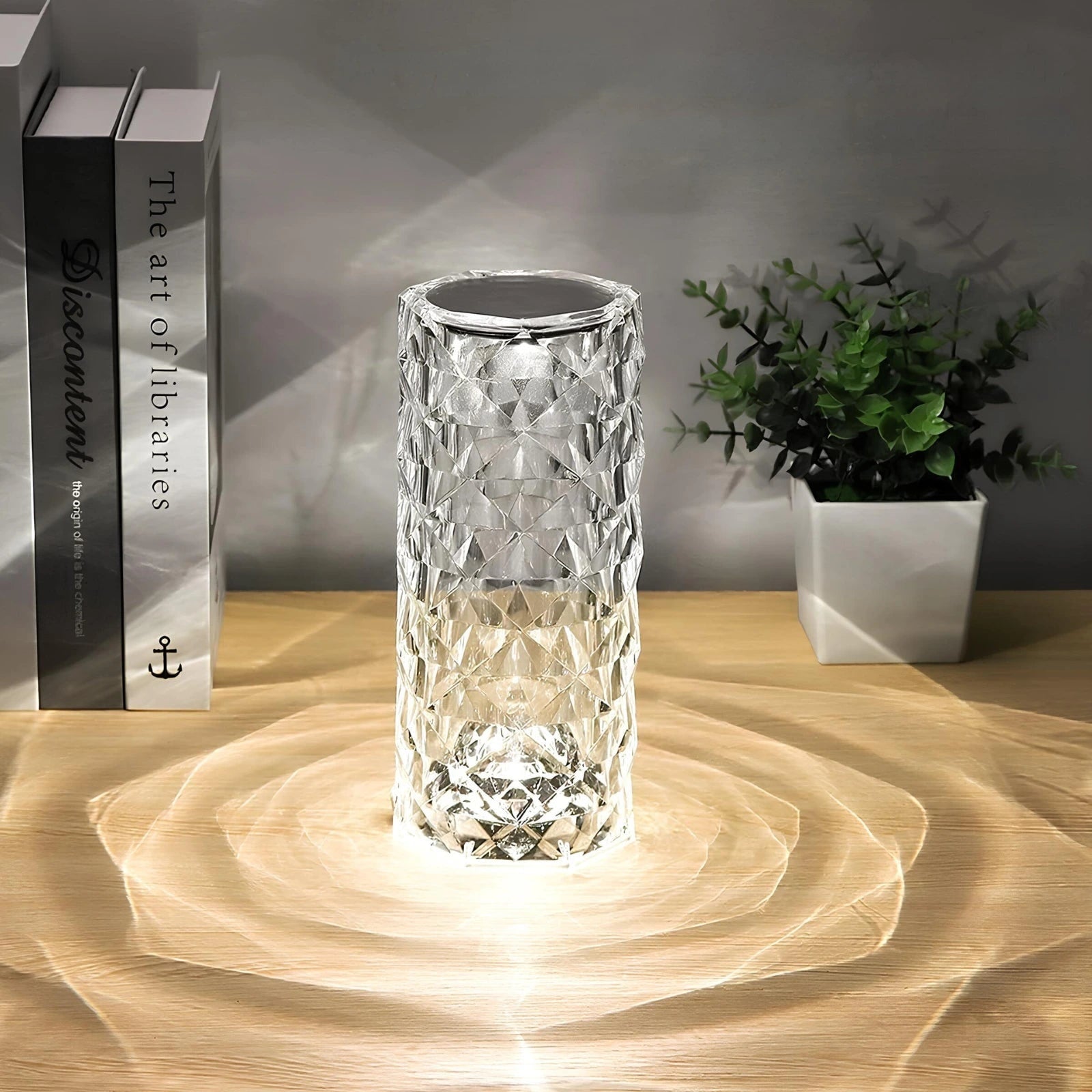 Luminária de Mesa com Controle Touch Moderna Regulável Recarregável Luz de Ambiente