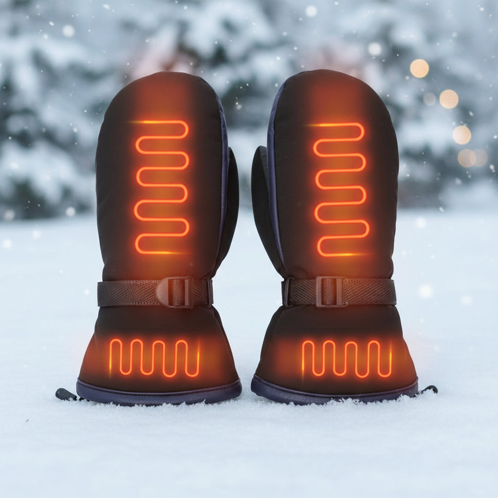 Luvas Térmicas Aquecidas via USB Recarregáveis para o Inverno