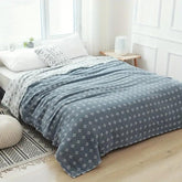 Throw Blanket Cotton Blanket Fluffy Geometric Pattern