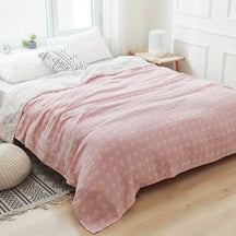 Throw Blanket Cotton Blanket Fluffy Geometric Pattern