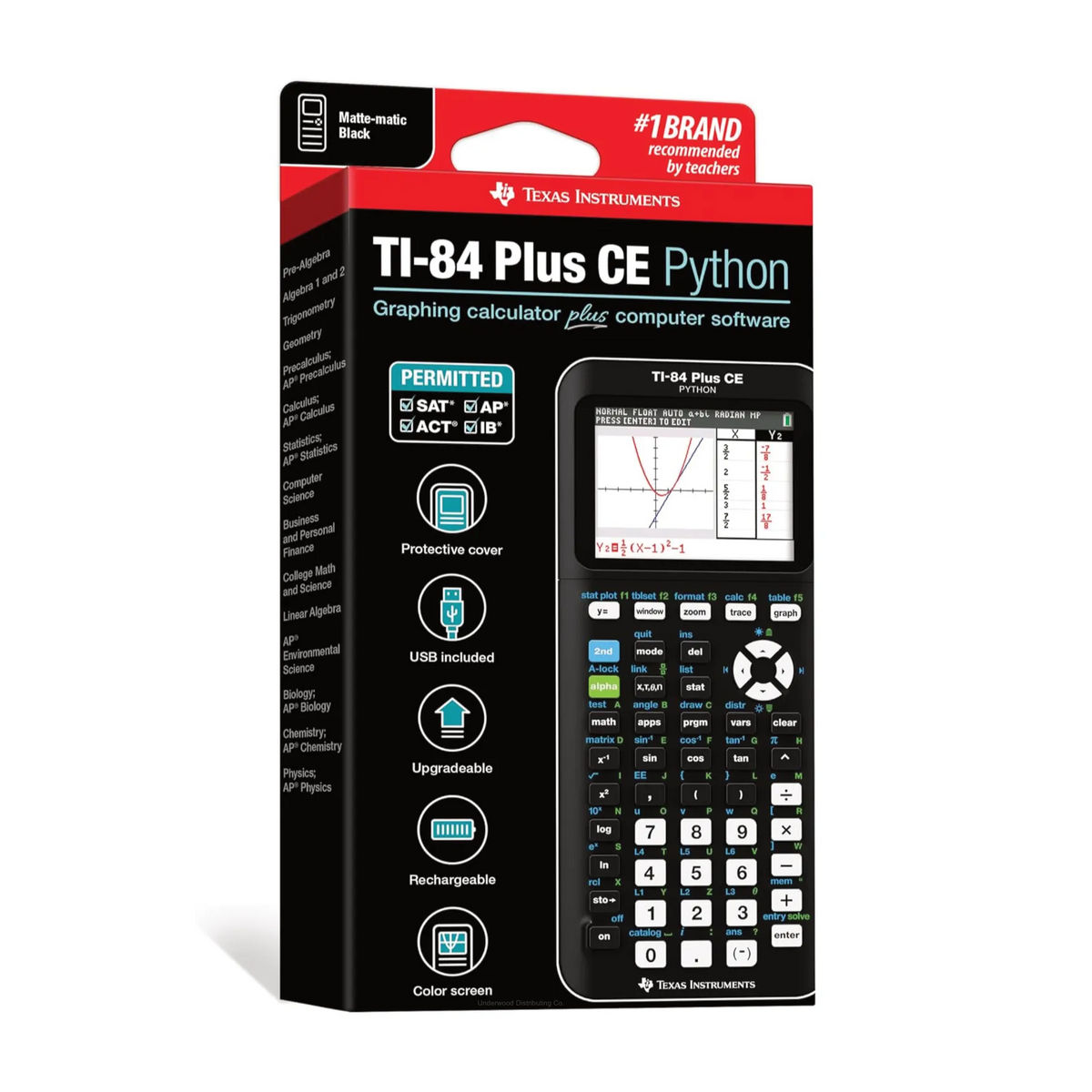 Texas Instruments TI-84 Plus CE Python graphing calculator - additional product view