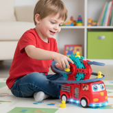 Brinquedo Caminhão de Bombeiros Conjunto Interativo Educativo