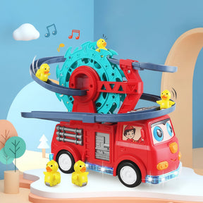 Brinquedo Caminhão de Bombeiros Conjunto Interativo Educativo