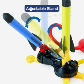 Lançador de Foguetes de Brinquedo com Ação Dupla para Diversão ao Ar Livre