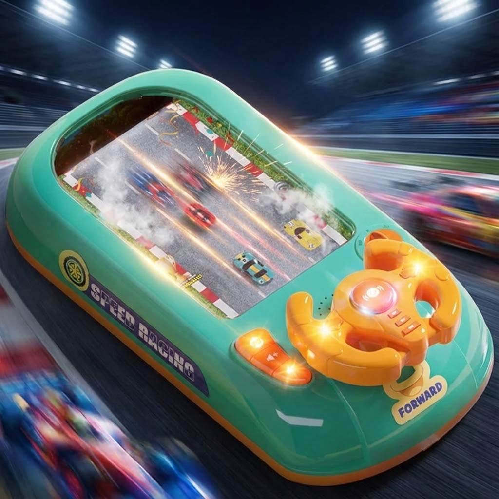 Brinquedo Volante Interativo para Console de Jogo de Corrida