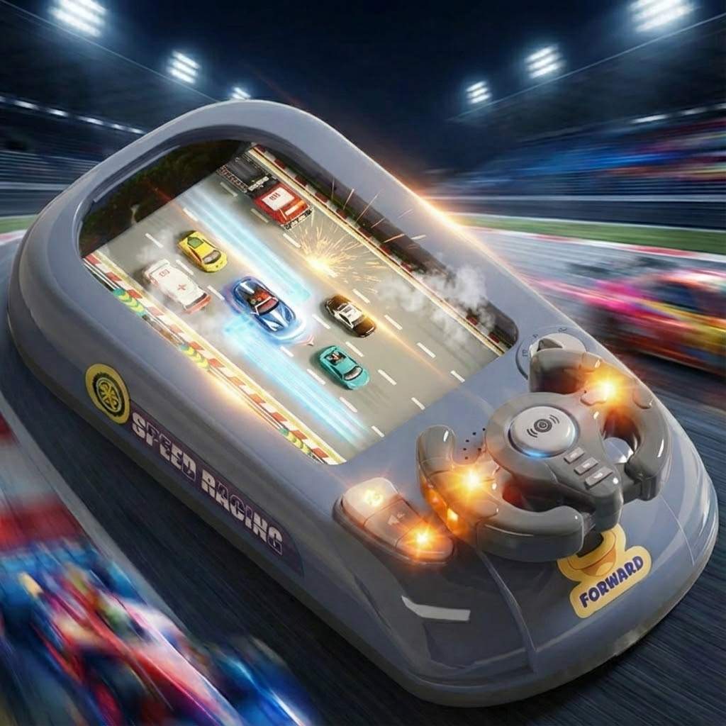 Brinquedo Volante Interativo para Console de Jogo de Corrida