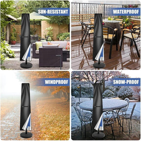Capa para Guarda-sol Acessório de Jardim com Design Resistente às Intempéries