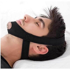 Anti-Snoring Chin Strap - Adjustable Jaw Support for Quiet, Restful Sleep
