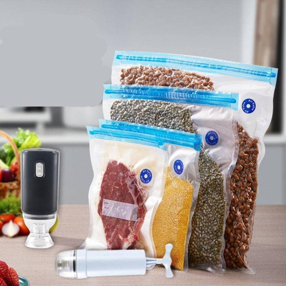 Sacos para Selagem a Vácuo para Armazenamento de Alimentos Organizador de Cozinha Reutilizável
