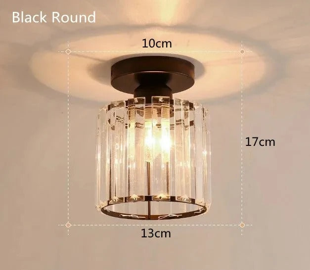 Crystal Ceiling Light | Elegant Corridor & Aisle Lamp