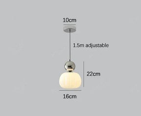 Nordic Pumpkin Pendant Light | Modern LED Ceiling Lamp