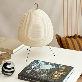 Japanese Rice Paper Table Lamp | Minimalist Zen Lighting