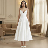 Vestido Midi Casual de Verão com Decote V Profundo e Caimento Fluido