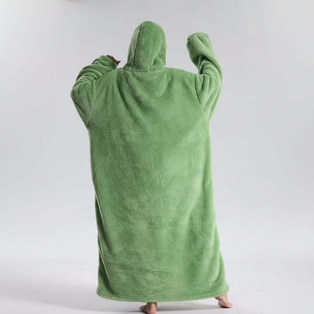 Moletom Cobertor Oversized Adulto Macio Vestível para Dias Frios