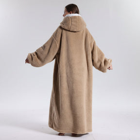 Moletom Cobertor Oversized Adulto Macio Vestível para Dias Frios