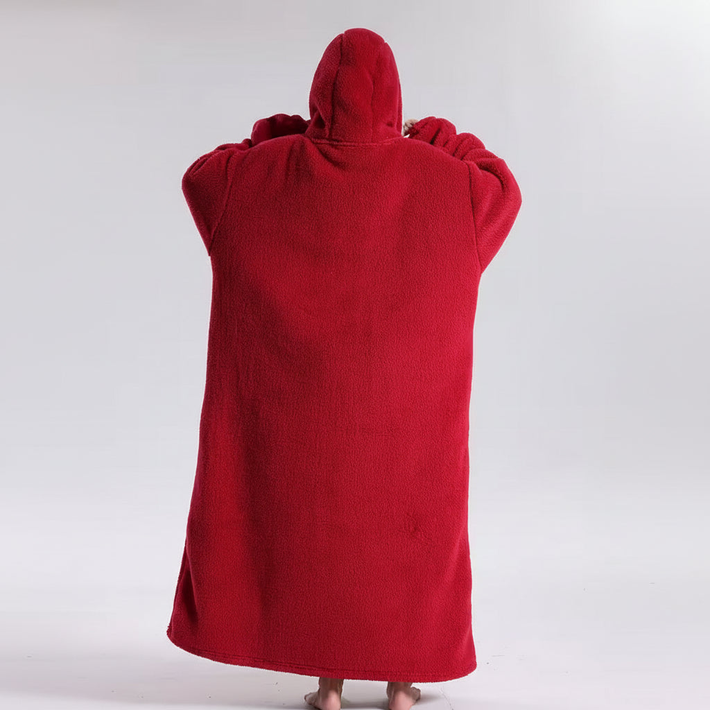 Moletom Cobertor Oversized Adulto Macio Vestível para Dias Frios