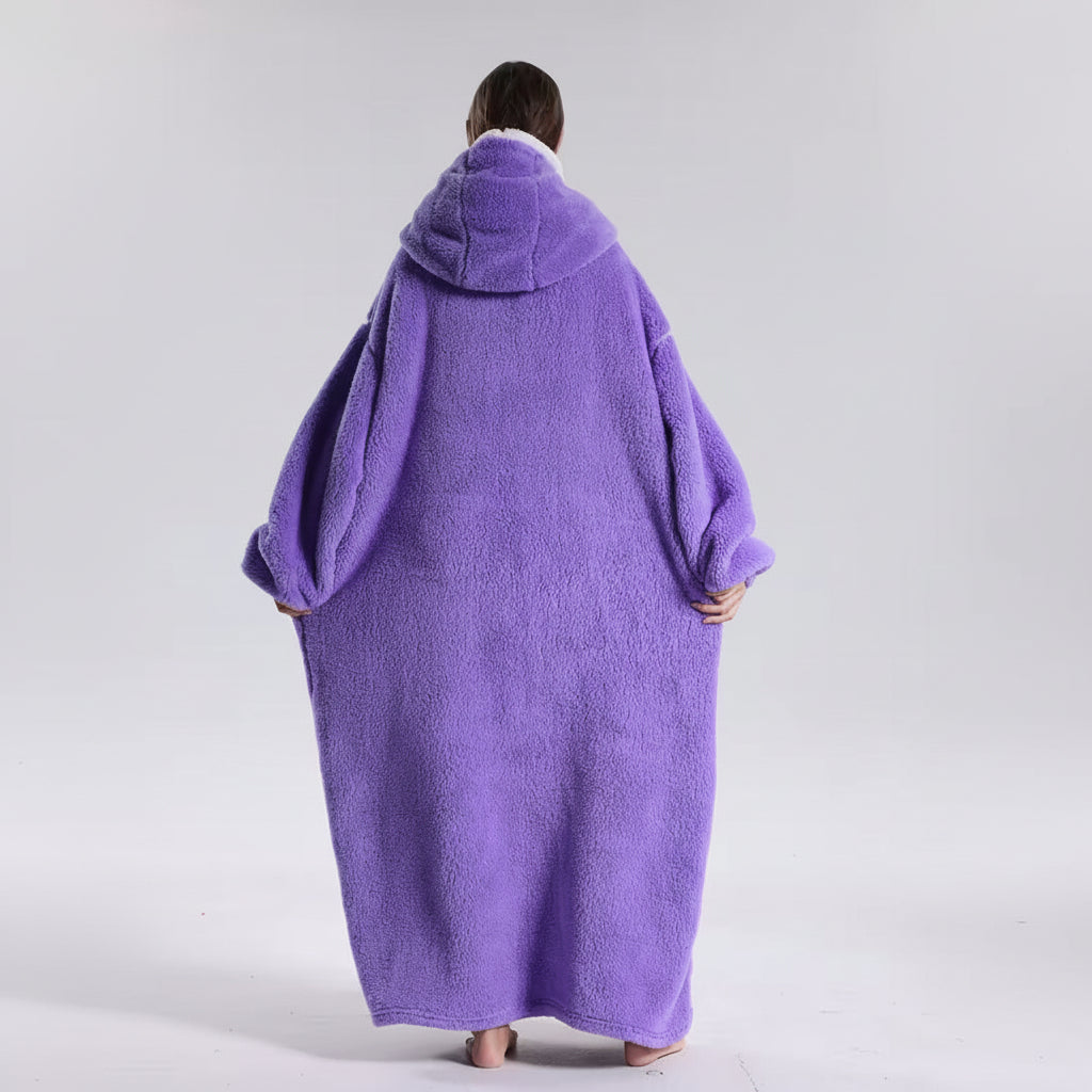 Moletom Cobertor Oversized Adulto Macio Vestível para Dias Frios