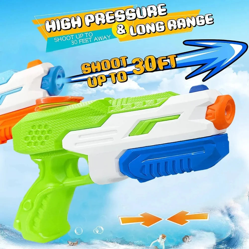 Arma de Água Brinquedo Infantil Lançador de Água Diversão ao Ar Livre