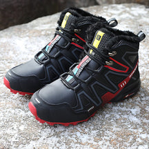 Botas de Caminhada Impermeáveis de Cano Curto com Cadarço para Inverno