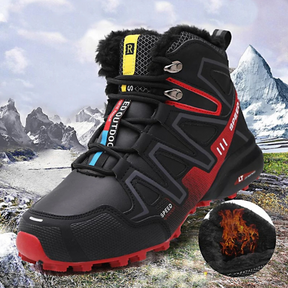 Botas de Caminhada Impermeáveis de Cano Curto com Cadarço para Inverno