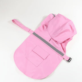 Capa de Chuva Impermeável para Cães com Capuz Ajustável